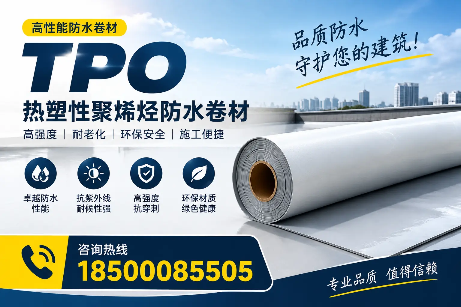 了解TPO材料的耐久性,适合遵义的建筑使用